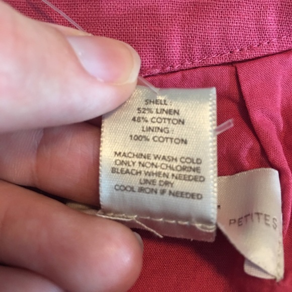 NWT LOFT Pink Linen Blend Sleeveless Dress - Picture 5 of 5